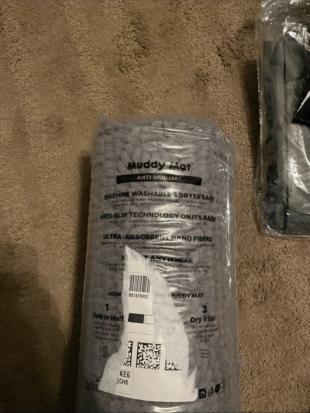 Muddy mat -Absorbent Gray Mat
